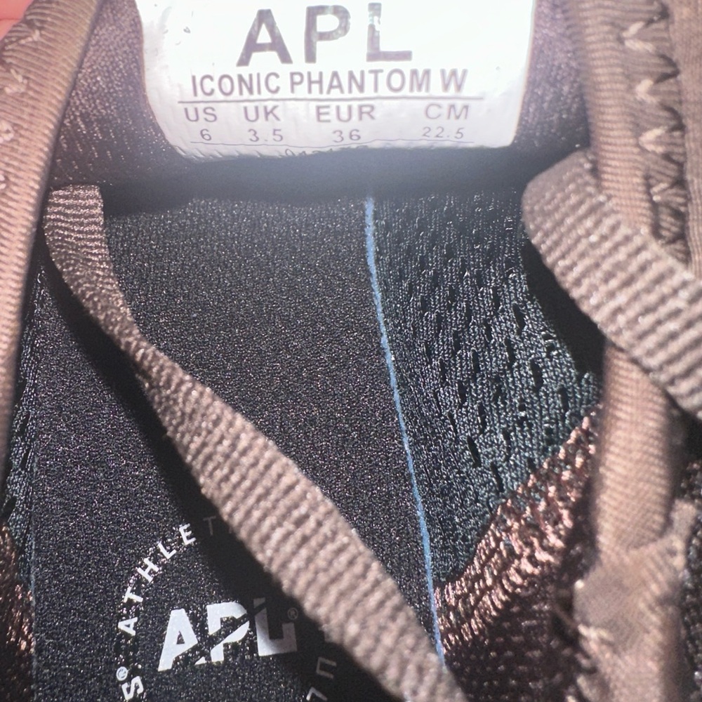 ❌SOLD❌APL Women's Iconic Phantom Deep Brown and White Sneakers - Picture 6 of 7